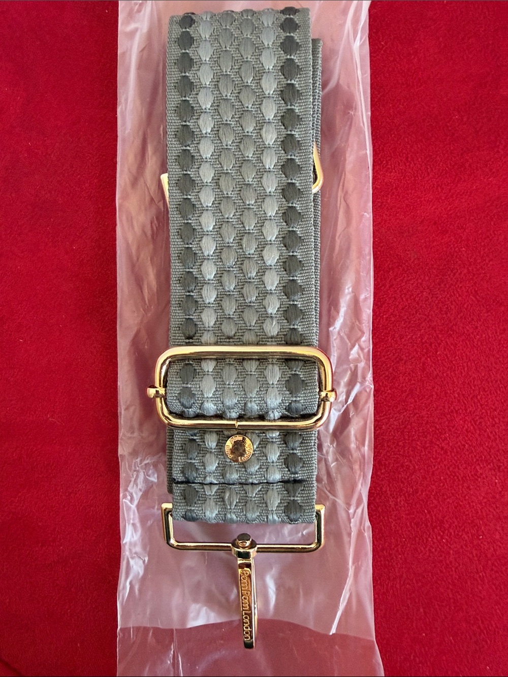 Pom Pom London Adjustable Crossbody Guitar  Strap - Tonal Greys